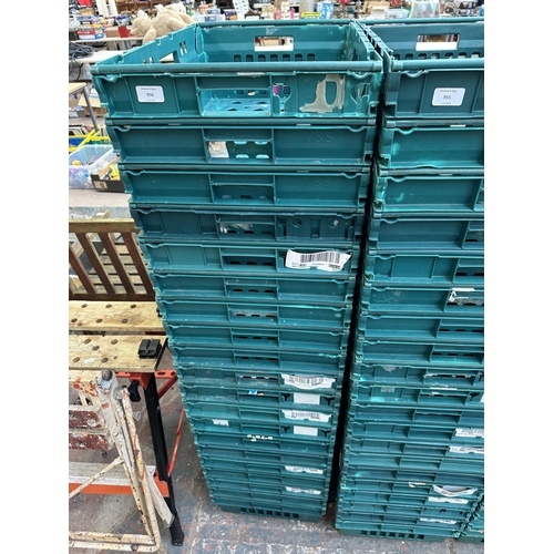 956 - Twenty plastic stackable storage crates