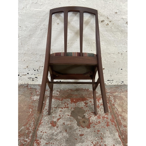 141 - Six mid 20th century Younger afromosia dining chairs