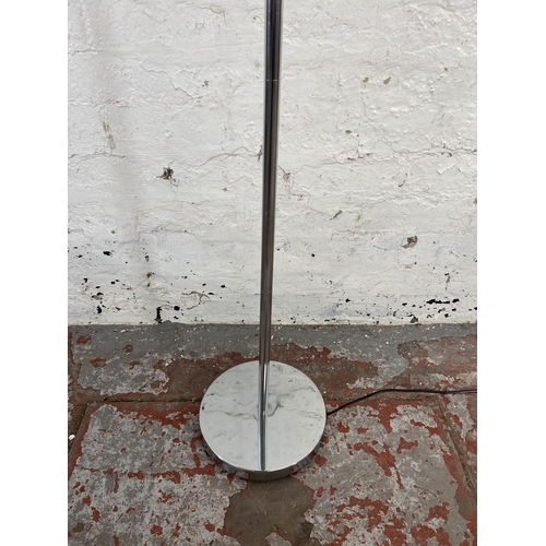 144 - A GoodHome chrome plated standard lamp - approx. 147cm high