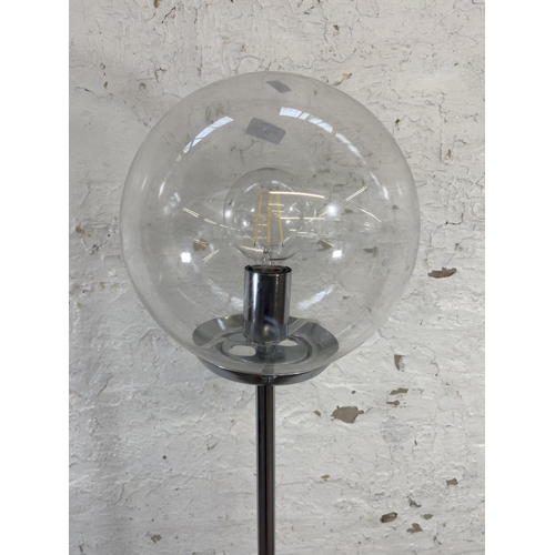 144 - A GoodHome chrome plated standard lamp - approx. 147cm high