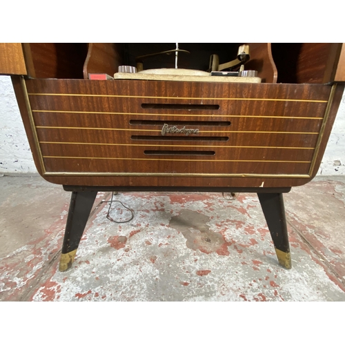 176 - A mid 20th century Portadyne radiogram with walnut cabinet - approx. 87cm high x 65cm wide x 38cm de... 