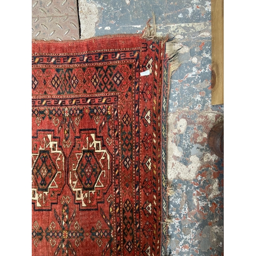 76 - A mid 20th century Bokhara rug - approx. 150cm x 95cm