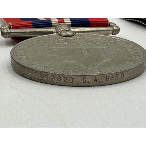 2224 - Two WWI and WWII South African medal sets presented to Sjt. G F Reed Pietersbg Cdo.