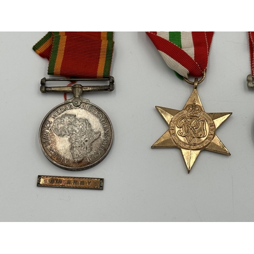 2226 - A WWII South African medal group presented to 191405 W.J.G. Hopkins