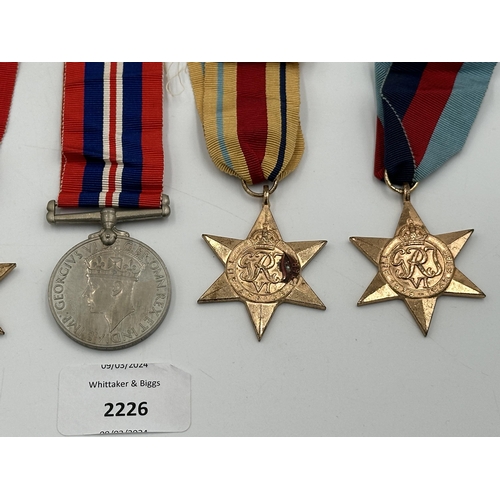 2226 - A WWII South African medal group presented to 191405 W.J.G. Hopkins