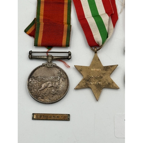 2226 - A WWII South African medal group presented to 191405 W.J.G. Hopkins