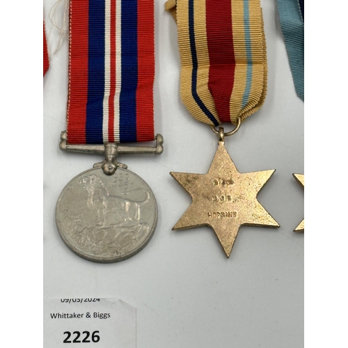 2226 - A WWII South African medal group presented to 191405 W.J.G. Hopkins