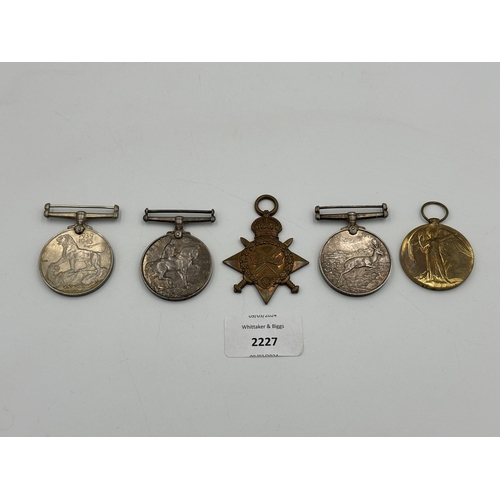 2227 - Two WWII South African medal groups, one pair presented to 547524 E. F. Thomas and one trio presente... 