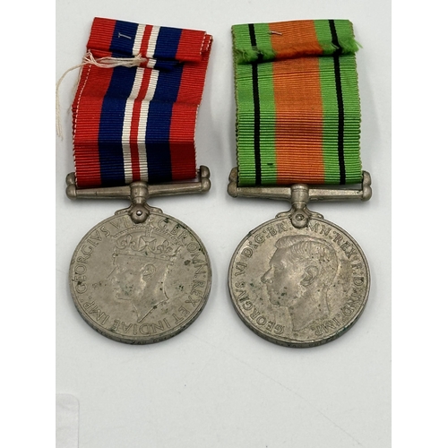 2230 - A WWII South African medal quadlet presented to M.14785 L. Van Coller