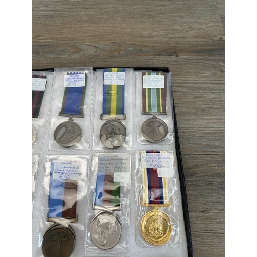 2309 - A collection of South African military medals to include Homeland Army Soldiers, Homeland Gallantry ... 