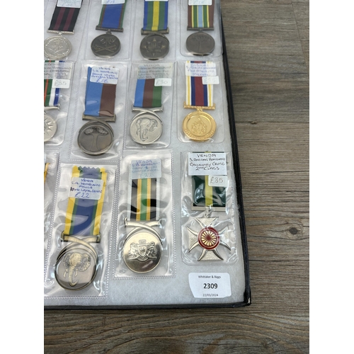 2309 - A collection of South African military medals to include Homeland Army Soldiers, Homeland Gallantry ... 