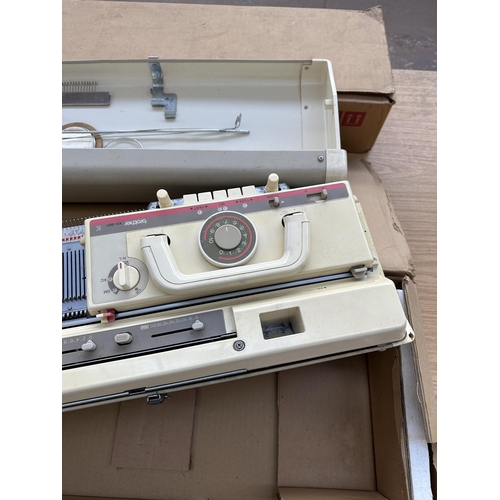 754 - Two boxed Brother items, one KH-891 knitting machine and one KR-850 ribbing attachment