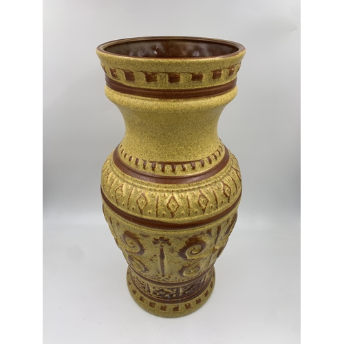 295 - A mid 20th century West German pottery vase - approx. 39cm high