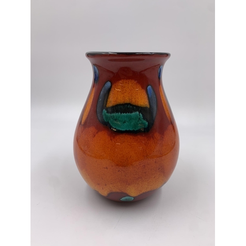 298 - A Poole Pottery Living Glaze Collection Volcano pattern vase - approx. 17cm high