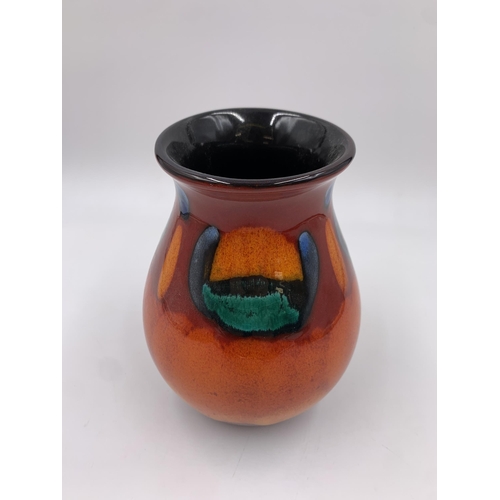 298 - A Poole Pottery Living Glaze Collection Volcano pattern vase - approx. 17cm high