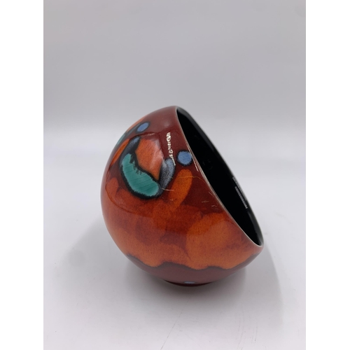 299 - A Poole Pottery Living Glaze Collection Volcano pattern spherical vase - approx. 11cm high