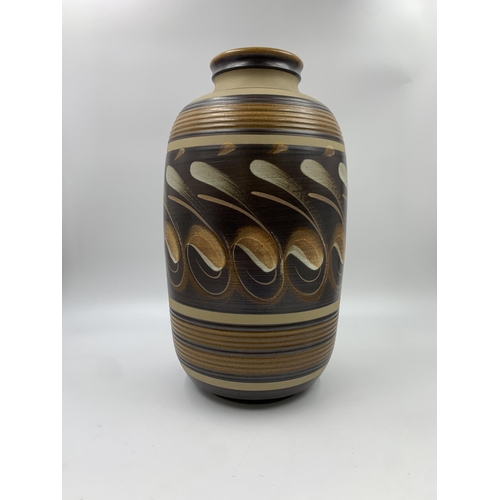 315 - A 1970s Denby Savannah stoneware vase by Glyn Colledge - approx. 32cm high