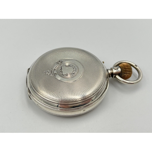 2090 - An early 20th century Lezard & Son hallmarked Birmingham silver cased open face hand wind pocket wat... 