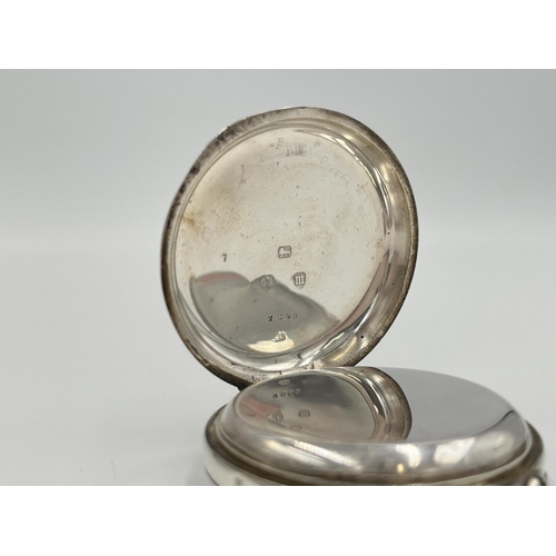 2090 - An early 20th century Lezard & Son hallmarked Birmingham silver cased open face hand wind pocket wat... 