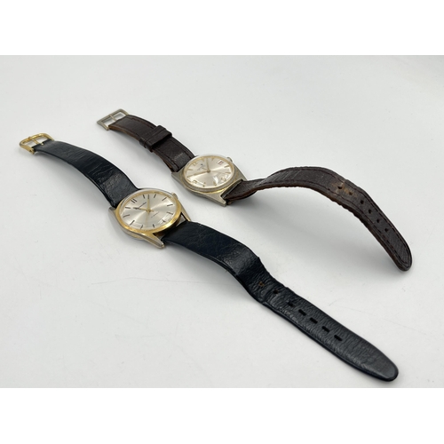 2106C - Two mid 20th century mechanical men's wristwatches, one Cronel and one Chancellor