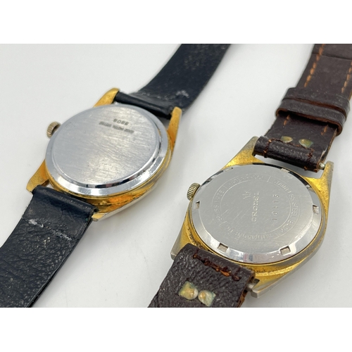 2106C - Two mid 20th century mechanical men's wristwatches, one Cronel and one Chancellor