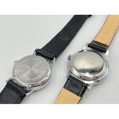 2106H - Two mid 20th century mechanical men's wristwatches, one Halcyon and one Verity