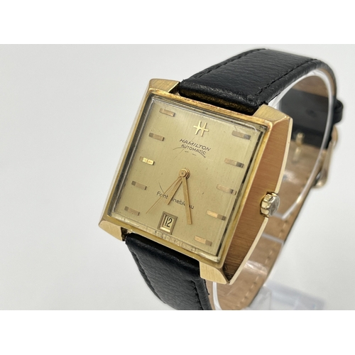 2106I - A mid 20th century Hamilton Fontainebleau automatic 35mm men's wristwatch - ref. 64048-4