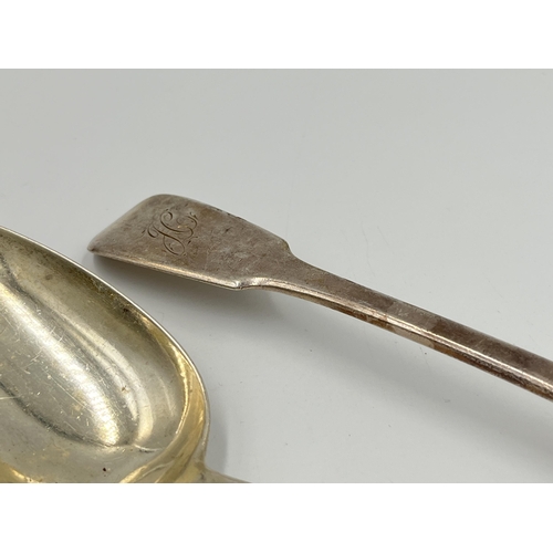 2121 - Two George III William Eley I & William Fearn hallmarked London silver table spoons - approx. gross ... 