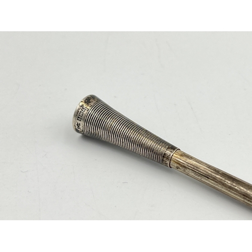 2144 - An Edwin Joseph Houlston hallmarked Birmingham silver cigarette holder, dated 1960 - approx. gross w... 