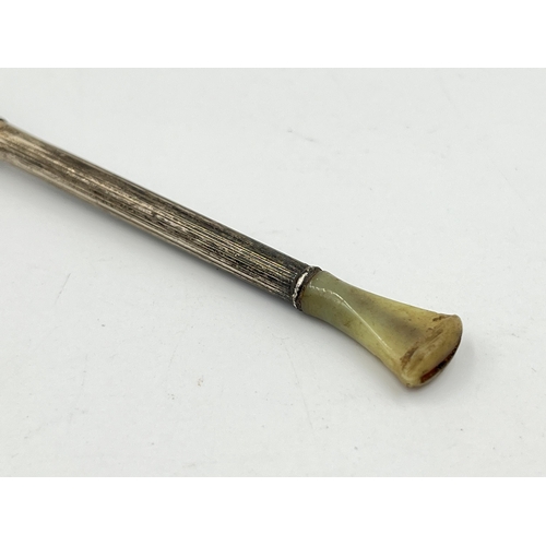 2144 - An Edwin Joseph Houlston hallmarked Birmingham silver cigarette holder, dated 1960 - approx. gross w... 