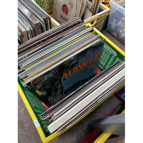 1000 - Eight boxes containing a large collection of various vinyl records