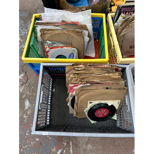 1000 - Eight boxes containing a large collection of various vinyl records