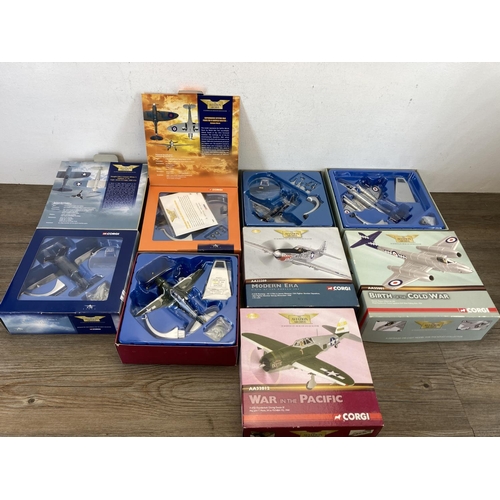 396 - Five boxed Corgi The Aviation Archive limited edition 1:72 scale diecast model aircraft, AA33001, AA... 