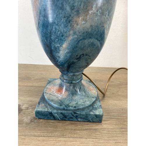 449 - An Acanto marble table lamp - approx. 57cm high