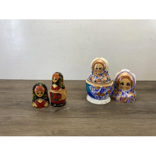 554 - Two Russian nesting dolls - largest approx. 24cm high