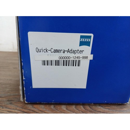 573 - A boxed Carl Zeiss Quick-Camera-Adapter for Diascope spotting scopes with instruction manual