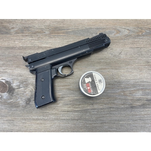 548 - A Webley Nemesis .22 Cal air pistol with pellets