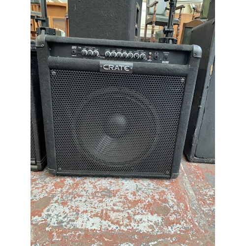 707 - A Crate BT220 220w two-channel bass amplifier with 15