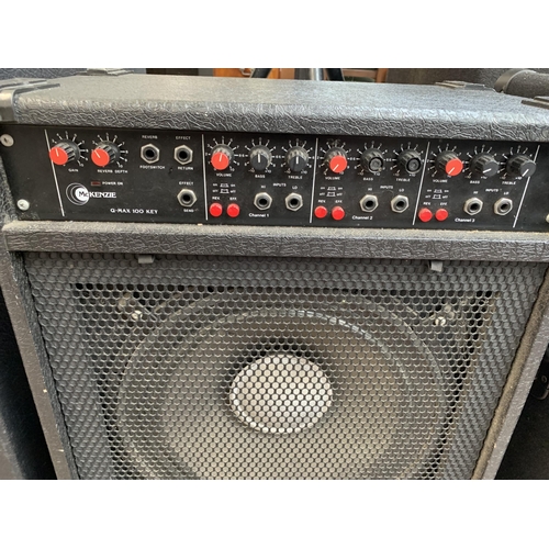 708 - A McKenzie Q-Max100KEY three-channel keyboard amplifier