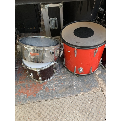 737 - A mixed lot of drum equipment to include Sonor, Premier, Pearl etc.