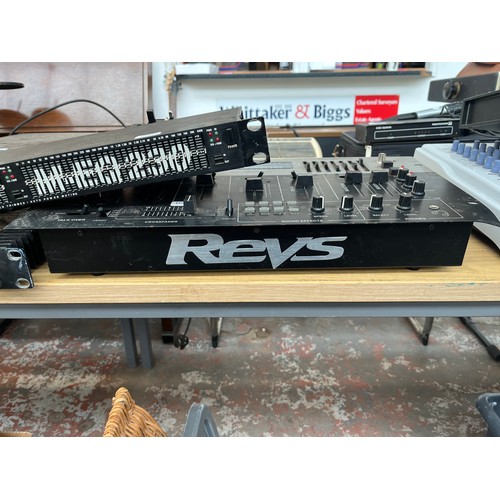 675 - Three items, one Alesis Dual 1/3 Octave/Precision equaliser, one Stadium power amplifier and one Pro... 