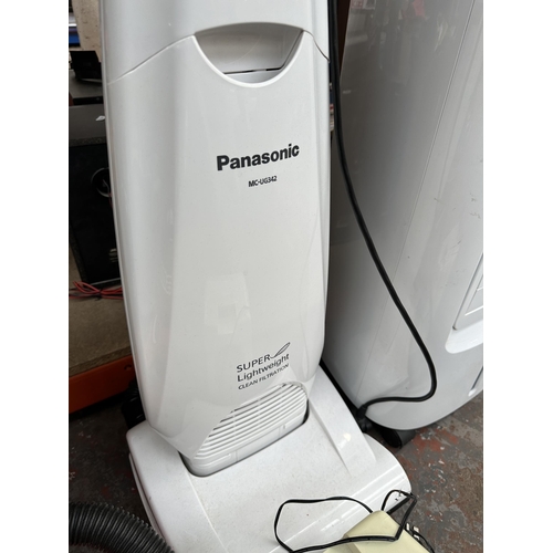 760 - Two items, one Panasonic MC-UG342 upright vacuum cleaner and one Salin air purifier