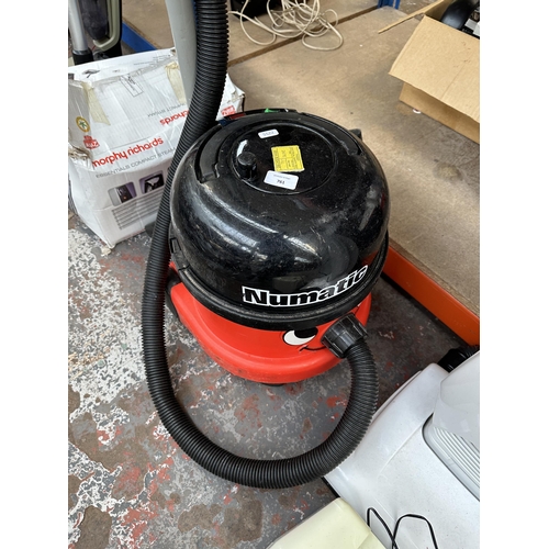 761 - A Numatic cylinder vacuum cleaner