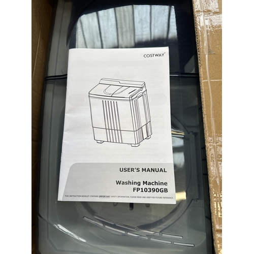 780 - A boxed Costway FP10390GB compact washing machine/spin dryer