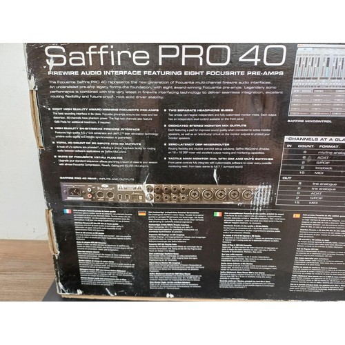 667 - A boxed Focusrite Saffire Pro 40 eight channel Firewire audio interface