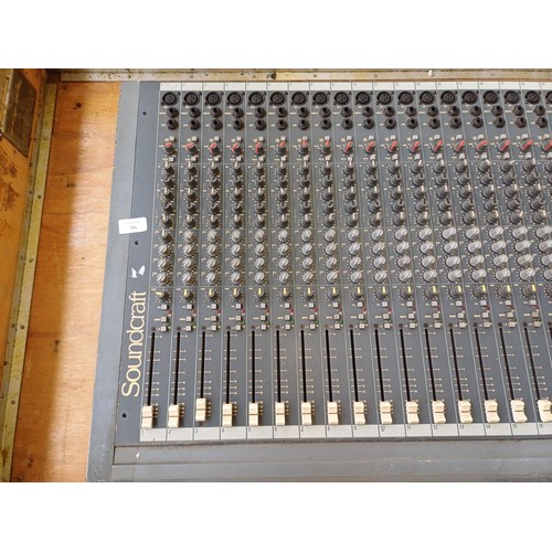 741 - A  flight cased Soundcraft Spirit Live 24 channel mixing desk