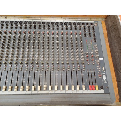 741 - A  flight cased Soundcraft Spirit Live 24 channel mixing desk