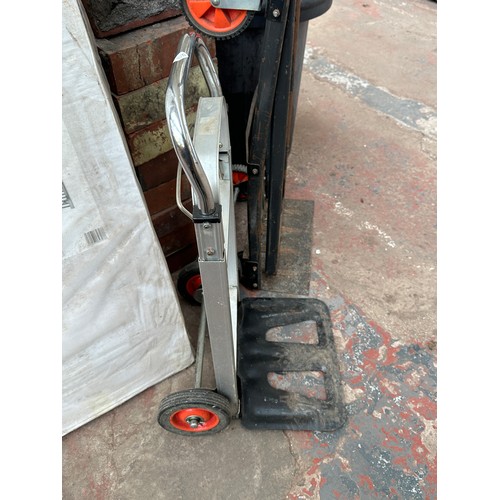 879 - Two sack trucks, one Black & Decker and one adjustable