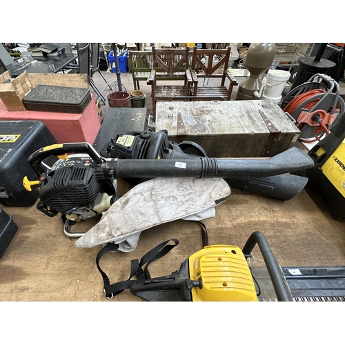 847 - Two items, one Ryobi PBV-30A petrol leaf blower and one McCulloch BVM 240 garden petrol garden vacuu... 