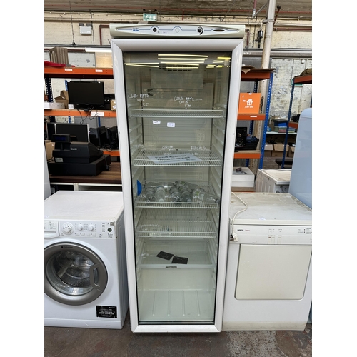 727 - A Mondial Elite commercial upright drinks fridge - approx. 186cm high